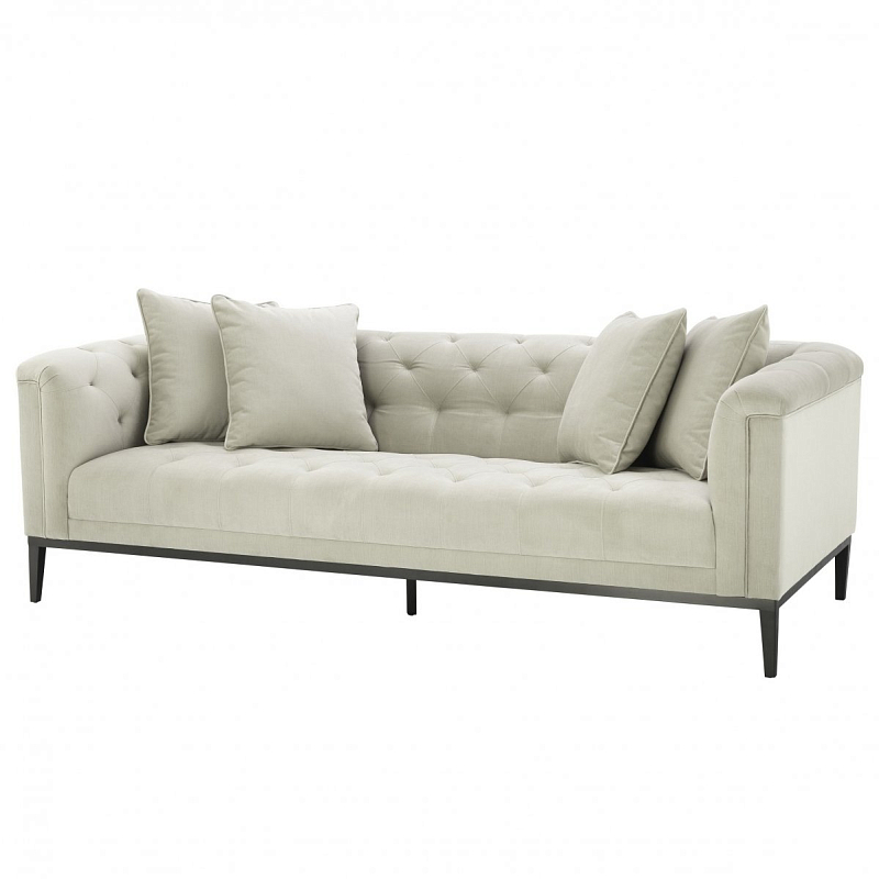 Диван Eichholtz Sofa Cesare Beige Бежевый Темная бронза Диван Eichholtz Sofa Cesare Beige Бежевый Темная бронза во Владивостоке | Loft Concept