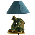 Настольная лампа с абажуром Дракон Green Dragon Синий абажур варинант исполнения - 2 | Loft Concept во Владивостоке