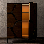 Высокий комод с узором из шпона на фасаде Sahara варинант исполнения - 2 | Loft Concept во Владивостоке