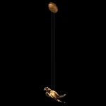 Подвесной светильник с прозрачной стеклянной птичкой Serip Voa варинант исполнения - 5 | Loft Concept во Владивостоке