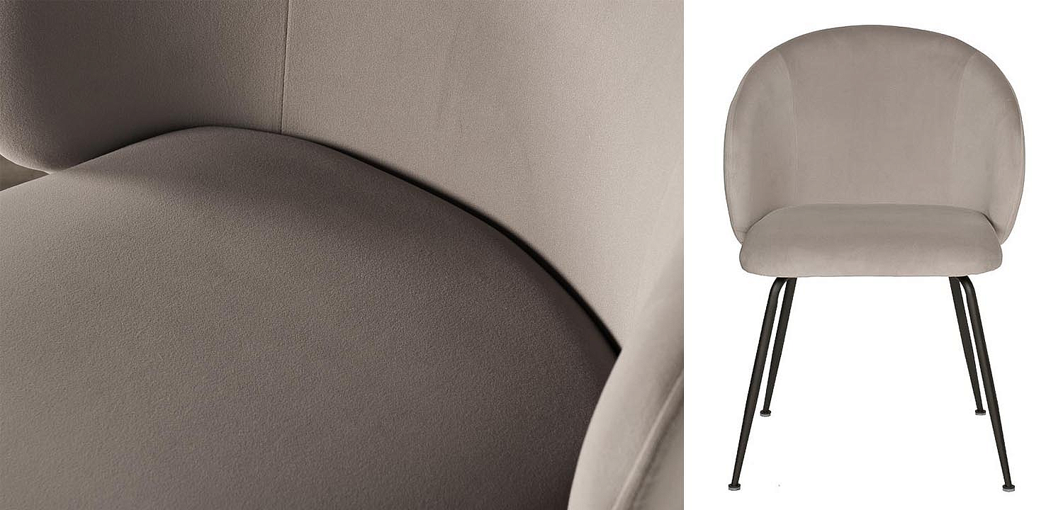 Стул Sadler Chair gray velor Стул Sadler Chair gray velor - Loft-Concept во Владивостоке