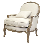Кресло Ava Classical Armchair beige flax варинант исполнения - 3 | Loft Concept во Владивостоке