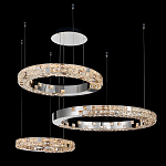 Люстра из 3-х колец с мозаичным хрустальным оформлением Sparks of Crystal варинант исполнения - 3 | Loft Concept во Владивостоке