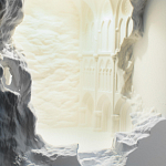 Встраиваемый в стену гипсовый светильник под покраску с эффектом разрушенной стены Antiquity Athena варинант исполнения - 7 | Loft Concept во Владивостоке