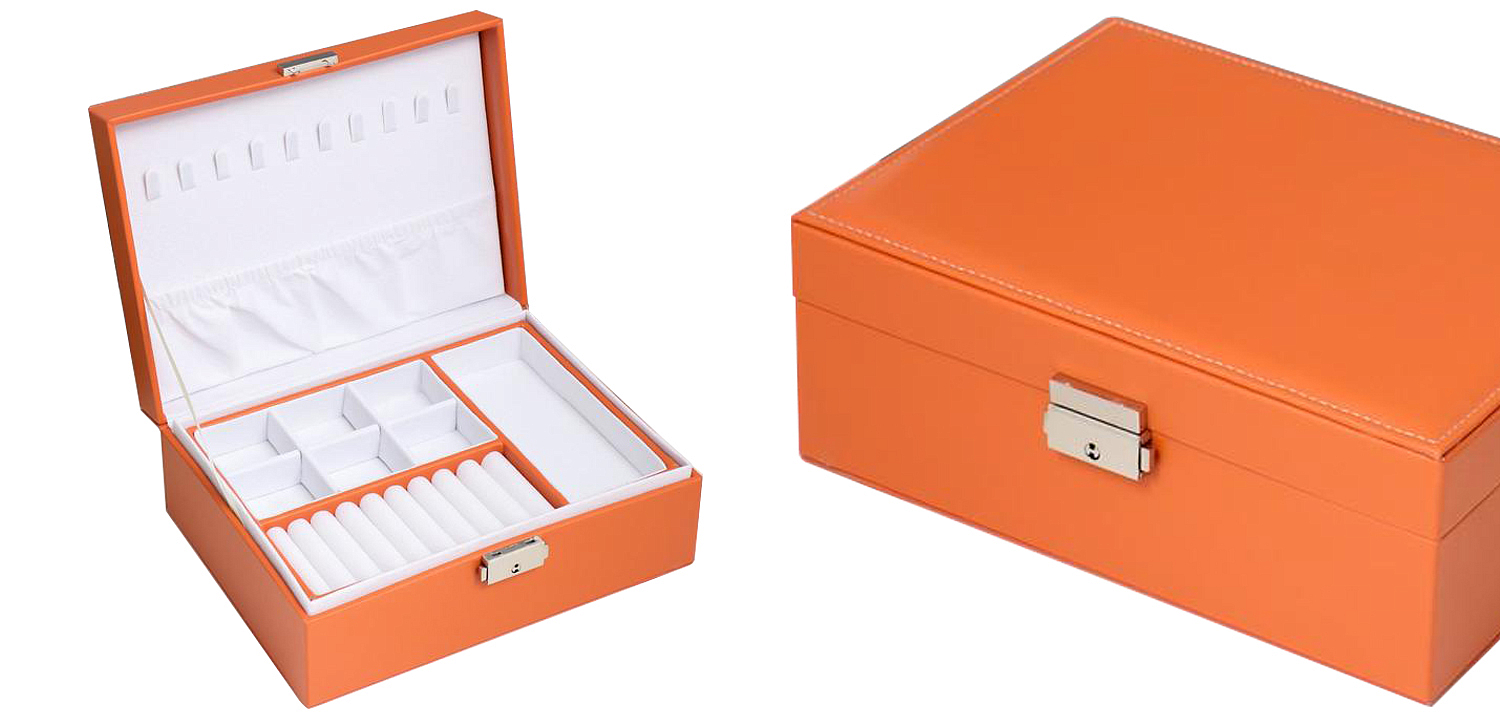 Шкатулка Auburn Jewerly Organizer Box orange Шкатулка Auburn Jewerly Organizer Box orange - Loft-Concept во Владивостоке