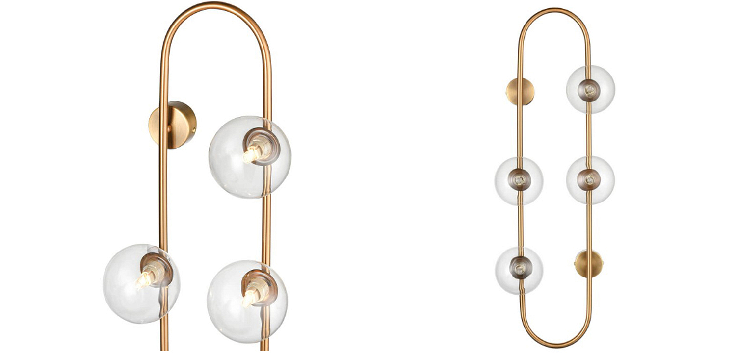 Бра HOOP WALL Lamp Gold Transparent 4 Бра HOOP WALL Lamp Gold Transparent 4 - Loft-Concept во Владивостоке