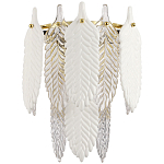 Бра с декором из рельефного стекла в виде перьев Abelia Feather Wall Lamp варинант исполнения - 1 | Loft Concept во Владивостоке