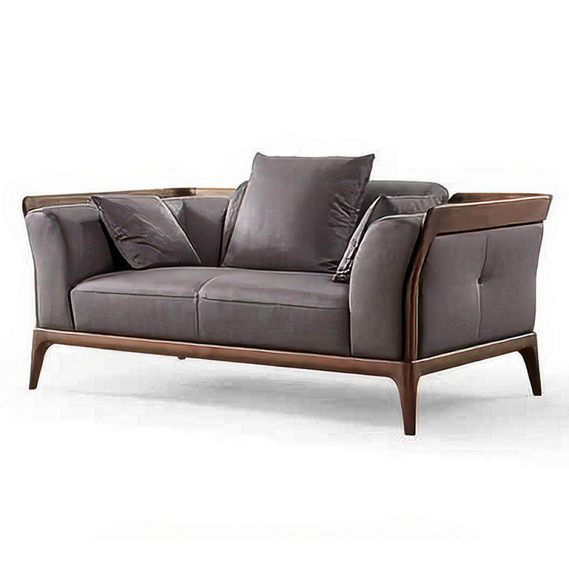 Диван двухместный c каркасом из массива дерева Double Sofa Made of Walnut Wood Орех Диван двухместный c каркасом из массива дерева Double Sofa Made of Walnut Wood Орех во Владивостоке | Loft Concept