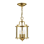 Подвесной светильник с прозрачным стеклянным цилиндрическим плафоном в классическом стиле на цепи Hinkley варинант исполнения - 13 | Loft Concept во Владивостоке