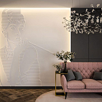 Барельеф AUDREY HEPBURN варинант исполнения - 1 | Loft Concept во Владивостоке