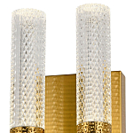 Бра с двумя плафонами латунь Dew Drops Tube Duo Brass Wall Lamp варинант исполнения - 2 | Loft Concept во Владивостоке