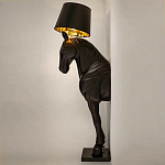 Horse Statue Floor Lamp Большой светильник Черная Лошадь варинант исполнения - 3 | Loft Concept во Владивостоке