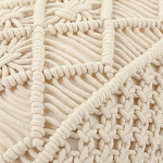 Чехол на подушку с макраме бежевого цвета Macrame варинант исполнения - 2 | Loft Concept во Владивостоке