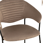 Коричневый стул с обивкой из искусственной замши Alexis варинант исполнения - 6 | Loft Concept во Владивостоке