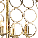 Люстра в форме шара с рядами из колец Million Rings варинант исполнения - 1 | Loft Concept во Владивостоке