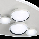 Потолочный светильник овальной формы белого цвета с 7-ю лампами Lunar Pebbles варинант исполнения - 8 | Loft Concept во Владивостоке