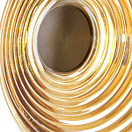 Бра с рельефным круглым плафоном янтарного цвета Savio Glass Disc Light варинант исполнения - 4 | Loft Concept во Владивостоке