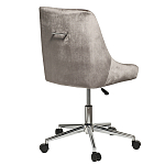 Кресло офисное с обивкой из серого велюра Stylish Velor Office Chair варинант исполнения - 1 | Loft Concept во Владивостоке