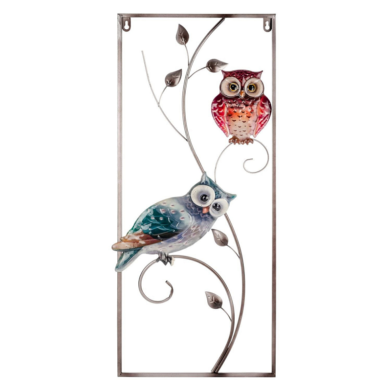 Аксессуар настенный из металла Blank Space Owls Мульти во Владивостоке | Loft Concept 