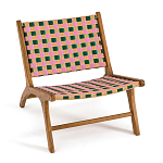 Кресло низкое из массива тика Barbados варинант исполнения - 2 | Loft Concept во Владивостоке