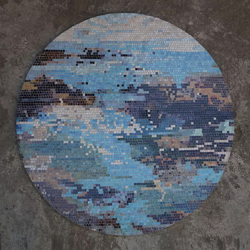 Панно «Azure» Голубой Белый во Владивостоке | Loft Concept 