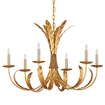 Люстра золотая с декором в виде перьев Bunch of Feathers варинант исполнения - 3 | Loft Concept во Владивостоке