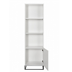 Стеллаж книжный белый с 3-мя открытыми полками и дверкой Strict Lines варинант исполнения - 2 | Loft Concept во Владивостоке