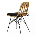 Стул с ротанговым плетением Wicker Stool без подлокотников варинант исполнения - 3 | Loft Concept во Владивостоке