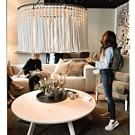 Люстра белая плетеная с кисточками Boho Tassel Chandelier варинант исполнения - 2 | Loft Concept во Владивостоке