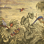 Обои ручная роспись Le Brésil Amarelo Deep Rich Gold варинант исполнения - 3 | Loft Concept во Владивостоке