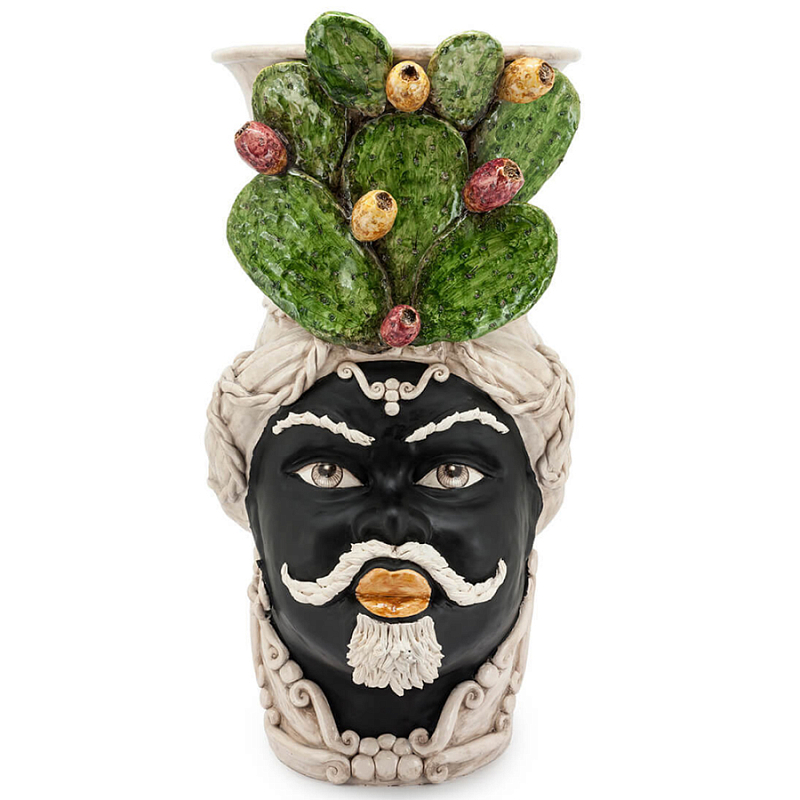 Большая Напольная ваза Abhika VASE MORO MAN FICO Зеленый Коричневый Большая Напольная ваза Abhika VASE MORO MAN FICO Зеленый Коричневый во Владивостоке | Loft Concept
