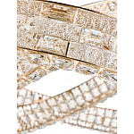 Люстра на 2 кольца с текстурной огранкой Reflection of Reality варинант исполнения - 4 | Loft Concept во Владивостоке