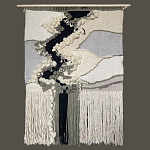 Панно ручная работа Черно-Белый Природный Орнамент  варинант исполнения - 4 | Loft Concept во Владивостоке