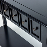 Черная консоль с выдвижными ящиками Monica варинант исполнения - 3 | Loft Concept во Владивостоке