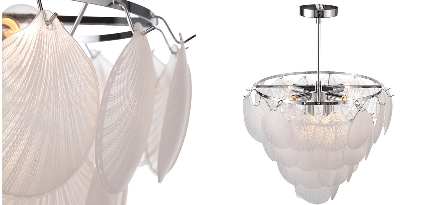 Люстра Glass Shells Suspension Chandelier Люстра Glass Shells Suspension Chandelier - Loft-Concept во Владивостоке