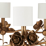 Люстра с каркасом в виде цветков розы и тканевыми абажурами Flowers and Fox Roses варинант исполнения - 2 | Loft Concept во Владивостоке