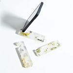 Подставка для телефона из эпоксидной смолы с цветами розовая Epoxy Flowers Phone Stand Pink варинант исполнения - 2 | Loft Concept во Владивостоке