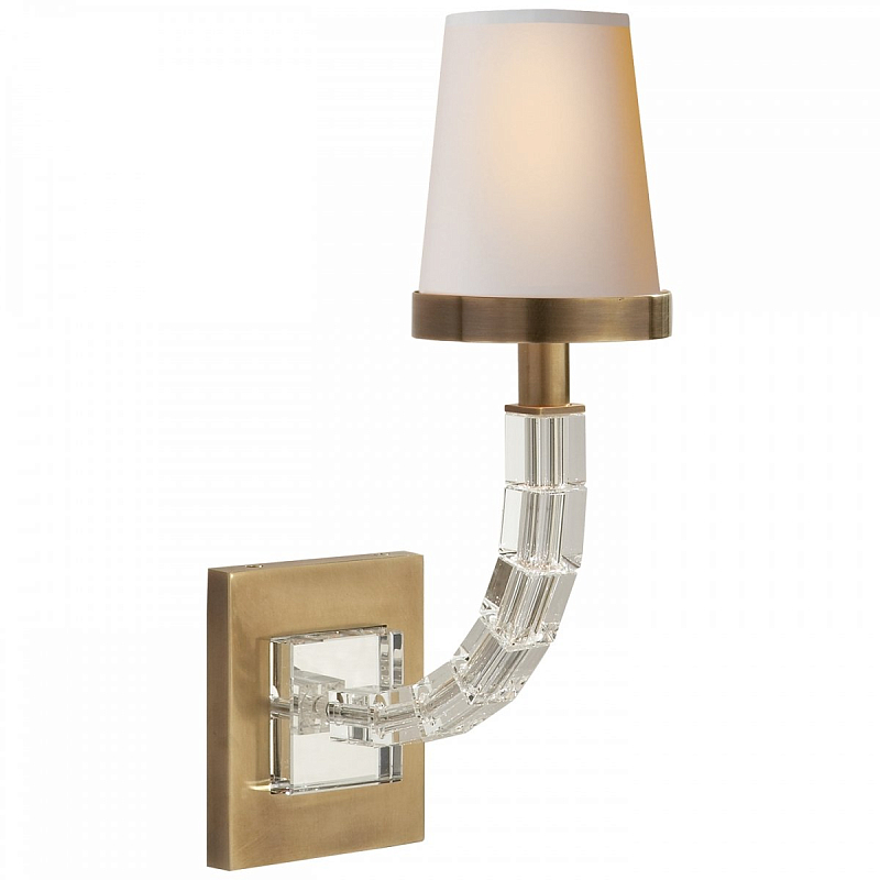 Бра ONE LIGHT WALL SCONCE Латунь Прозрачный Бра ONE LIGHT WALL SCONCE Латунь Прозрачный во Владивостоке | Loft Concept