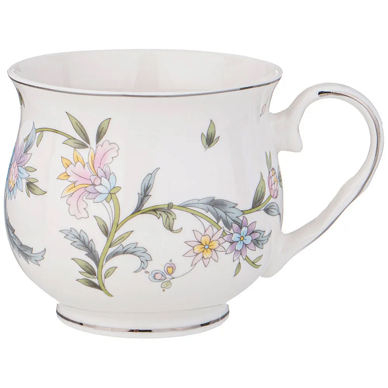 Кружка из фарфора с цветочным принтом 480 мл Tea Flower Set Мульти во Владивостоке | Loft Concept 