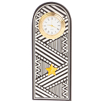 Часы подарочные настольные в виде погона Генерала из натурального камня Змеевик Silver Military Clock варинант исполнения - 4 | Loft Concept во Владивостоке