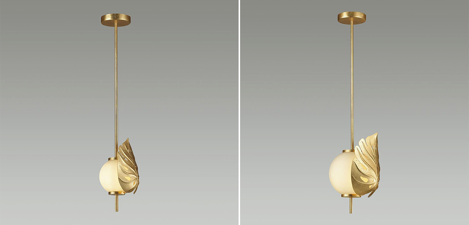 Подвесной светильник Gold Monstera Leaf Подвесной светильник Gold Monstera Leaf - Loft-Concept во Владивостоке