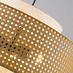 Подвесной светильник с декоративным поясом из плетеного бамбука Biuloggicu варинант исполнения - 5 | Loft Concept во Владивостоке