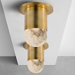 Потолочный светильник светодиодный с плафоном из натурального камня Purgatory варинант исполнения - 3 | Loft Concept во Владивостоке