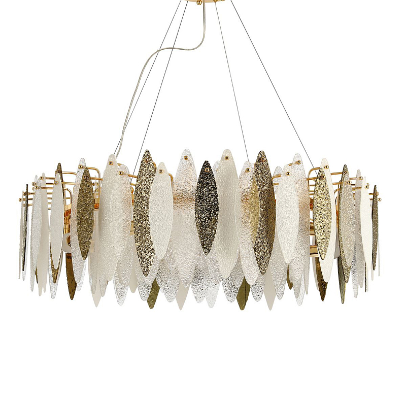 Люстра Monaghan Chandelier 10 Белый Золотой Люстра Monaghan Chandelier 10 Белый Золотой во Владивостоке | Loft Concept