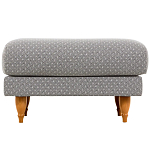 Мягкий пуф на деревянных ножках Garner Pouf Light варинант исполнения - 2 | Loft Concept во Владивостоке