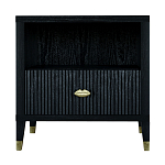 Прикроватная тумбочка с полкой Elsa Dreams Black варинант исполнения - 6 | Loft Concept во Владивостоке