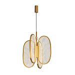 Люстра с гравировкой на акриловых плафонах Gravyura Bronze D 33 см варинант исполнения - 2 | Loft Concept во Владивостоке