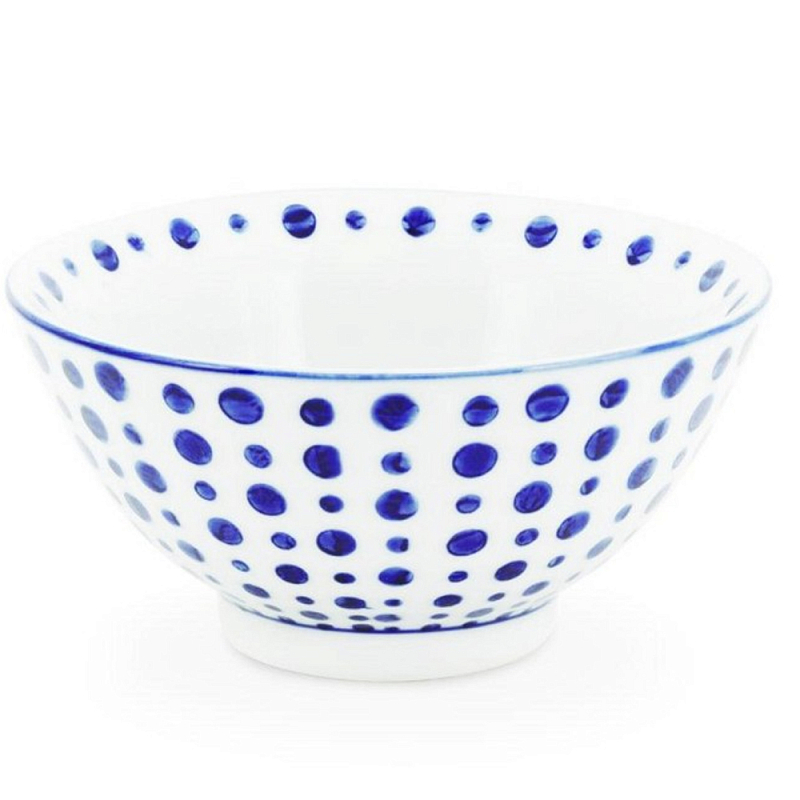 Салатник Cup Chino D14 Белый Синий Салатник Cup Chino D14 Белый Синий во Владивостоке | Loft Concept