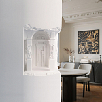 Встраиваемый в стену гипсовый светильник под покраску с колоннами и арками в античном стиле Antiquity Athena варинант исполнения - 15 | Loft Concept во Владивостоке