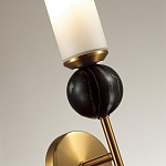 Бра с цилиндрическим матовым плафоном и шаром из камня на металлическом основании Orb Essence варинант исполнения - 3 | Loft Concept во Владивостоке